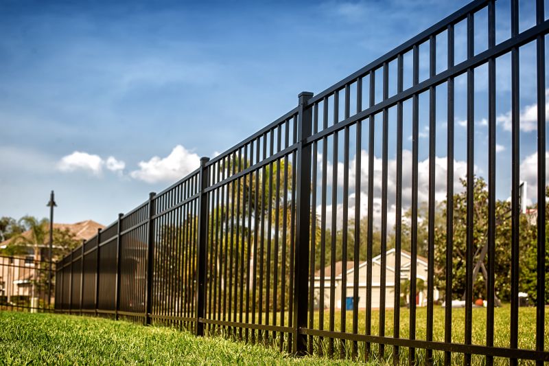 Close-up of Aluminum Fence Details