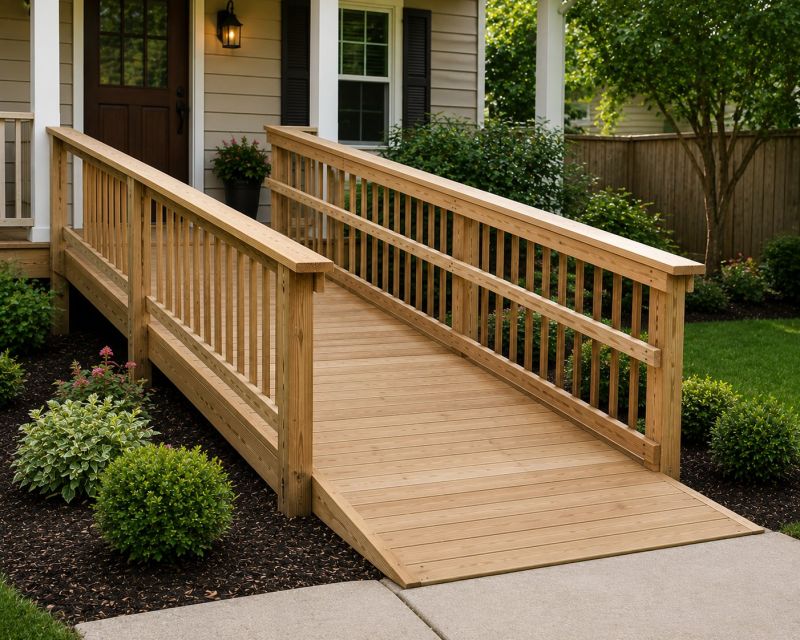 Entrance Ramp Installation in Conroe, TX