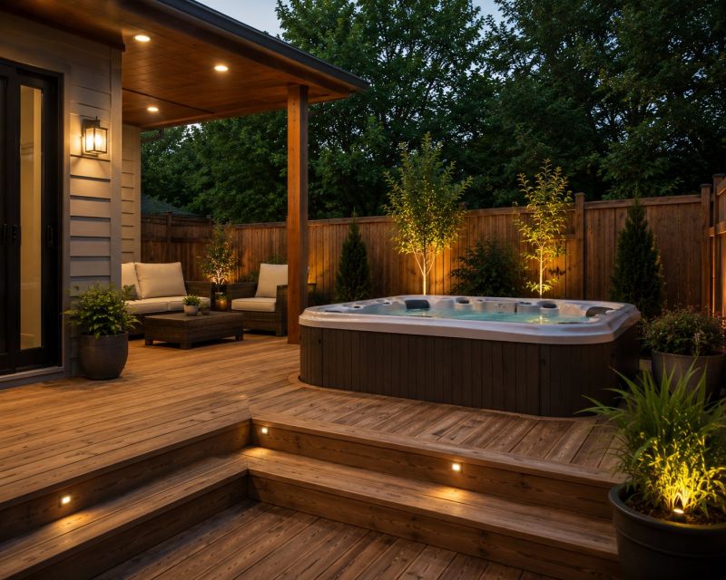 Hot Tub Deck Construction in Worcester, MA